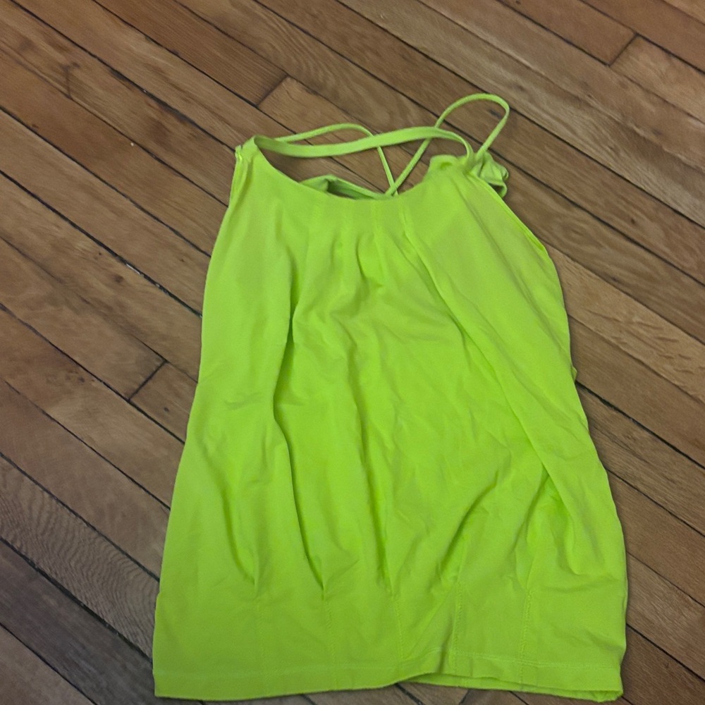 Lululemon lime green Strappy Tank Top